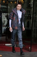 BELLA HADID Leaves Her Hotel in Paris 03/05/2018