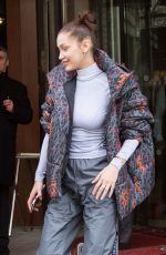 BELLA HADID Leaves Her Hotel in Paris 03/05/2018