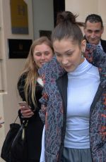 BELLA HADID Leaves Her Hotel in Paris 03/05/2018