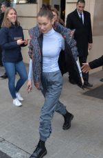BELLA HADID Leaves Her Hotel in Paris 03/05/2018