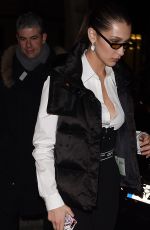 BELLA HADID Leaves Off-white Show at Paris Fashion Week 03/01/2018