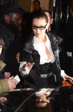 BELLA HADID Leaves Off-white Show at Paris Fashion Week 03/01/2018