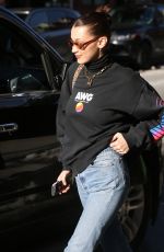 BELLA HADID Out and About in New York 03/22/2018