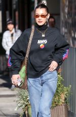 BELLA HADID Out and About in New York 03/22/2018