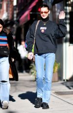 BELLA HADID Out and About in New York 03/22/2018