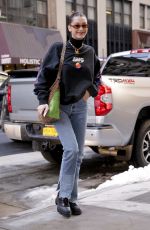 BELLA HADID Out and About in New York 03/22/2018