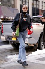 BELLA HADID Out and About in New York 03/22/2018