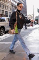 BELLA HADID Out and About in New York 03/22/2018