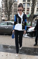 BELLA HADID Out at Paris Fashion Week 03/01/2018