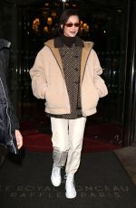 BELLA HADID Out at Paris Fashion Week 03/04/2018