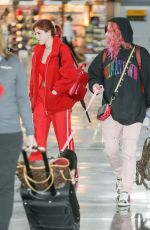 BELLA THORNE and Mod Sun at JFK Airport in New York 03/20/2018