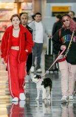BELLA THORNE and Mod Sun at JFK Airport in New York 03/20/2018