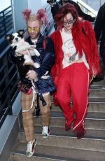 BELLA THORNE and Mod Sun at JFK Airport in New York 03/23/2018