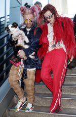 BELLA THORNE and Mod Sun at JFK Airport in New York 03/23/2018
