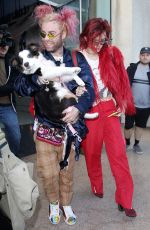 BELLA THORNE and Mod Sun at JFK Airport in New York 03/23/2018