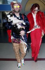 BELLA THORNE and Mod Sun at JFK Airport in New York 03/23/2018