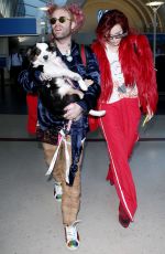 BELLA THORNE and Mod Sun at JFK Airport in New York 03/23/2018
