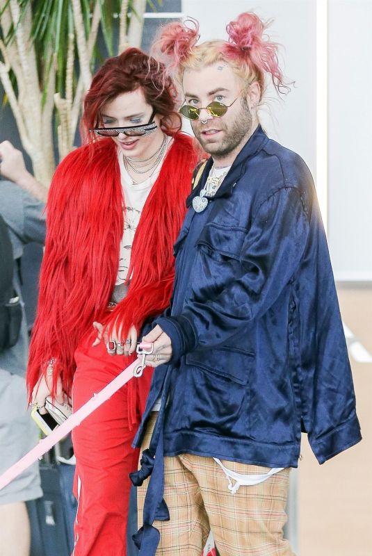 BELLA THORNE and Mod Sun Leaves Their Hotel in New York 03/23/2018