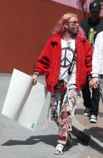 BELLA THORNE and Mod Sun Marches at Anti-gun March for Our Lives Rally in Los Angeles 03/24/2018