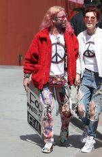 BELLA THORNE and Mod Sun Marches at Anti-gun March for Our Lives Rally in Los Angeles 03/24/2018