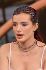 BELLA THORNE and Patrick Schwarzenegger at Despierta America Show in Miami 03/19/2018