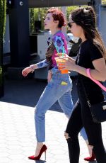 BELLA THORNE on the Set of Extra in Studio City 03/27/2018