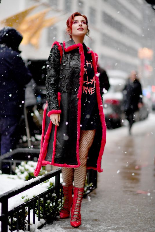 BELLA THORNE Out in New York 03/21/2018