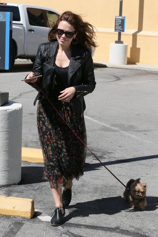 BETHANY JOY LENZ Out with Her Dog in Los Angeles 03/15/2018