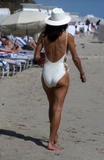 BETHENY FRANKEL in Swimsuit at a Beach in Miami 03/06/2018