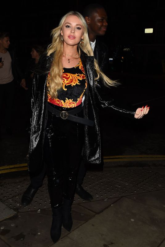 BETSY-BLUE ENGLISH Arrives at Mahiki Nightclub in Kensington 03/30/2018