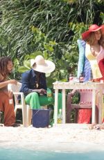 BEYONCE and Jay-Z on the Set of a Video at a Beach in Jamaica 03/22/2018