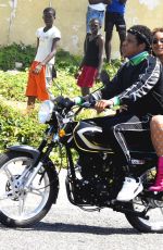 BEYONCE and Jay-Z on the Set of a Video in Kingston 03/20/2018