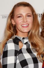 BLAKE LIVELY at Final Portrait Screening at Guggenheim Museim in New York 03/22/2018