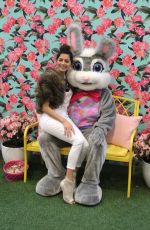 BLANCA BLANCO Poses with Easter Bunny in Los Angeles 03/30/2018