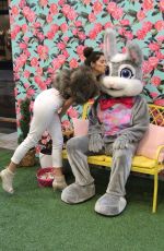 BLANCA BLANCO Poses with Easter Bunny in Los Angeles 03/30/2018