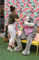BLANCA BLANCO Poses with Easter Bunny in Los Angeles 03/30/2018