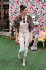 BLANCA BLANCO Poses with Easter Bunny in Los Angeles 03/30/2018