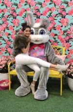 BLANCA BLANCO Poses with Easter Bunny in Los Angeles 03/30/2018