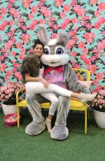 BLANCA BLANCO Poses with Easter Bunny in Los Angeles 03/30/2018