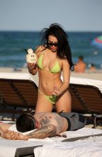 BRE TIESI in Bikini on the Beach in Miami 02/28/2018