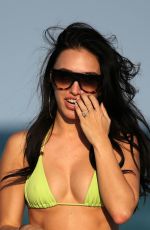 BRE TIESI in Bikini on the Beach in Miami 02/28/2018