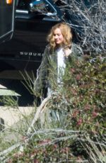 BRIE LARSON on the Set of Captain Marvel in Los Angeles 03/26/2018