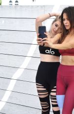 BROOKE BURKE and NERIAH FISHER on the Set of a Photoshoot in Beverly Hills 02/26/2018