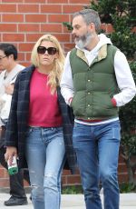 BUSY PHILIPPS and Marc Silverstein Out Shopping in Beverly Hills 03/20/2018