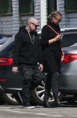 CAMERON DIAZ and Benji Madden Arrives at a St. Patrick