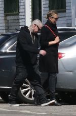 CAMERON DIAZ and Benji Madden Arrives at a St. Patrick