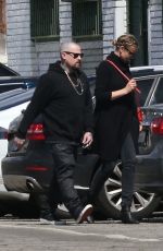 CAMERON DIAZ and Benji Madden Arrives at a St. Patrick