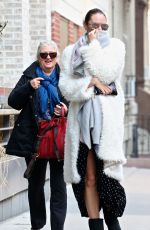 CANDICE SWANEPOEL Out and About in New York 03/19/2018
