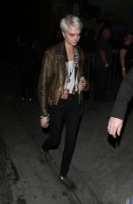 CARA DELEVINGNE Arrives at Fonda Theater at The Darkness Concert in Hollywood 03/30/2018