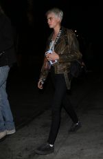 CARA DELEVINGNE Arrives at Fonda Theater at The Darkness Concert in Hollywood 03/30/2018